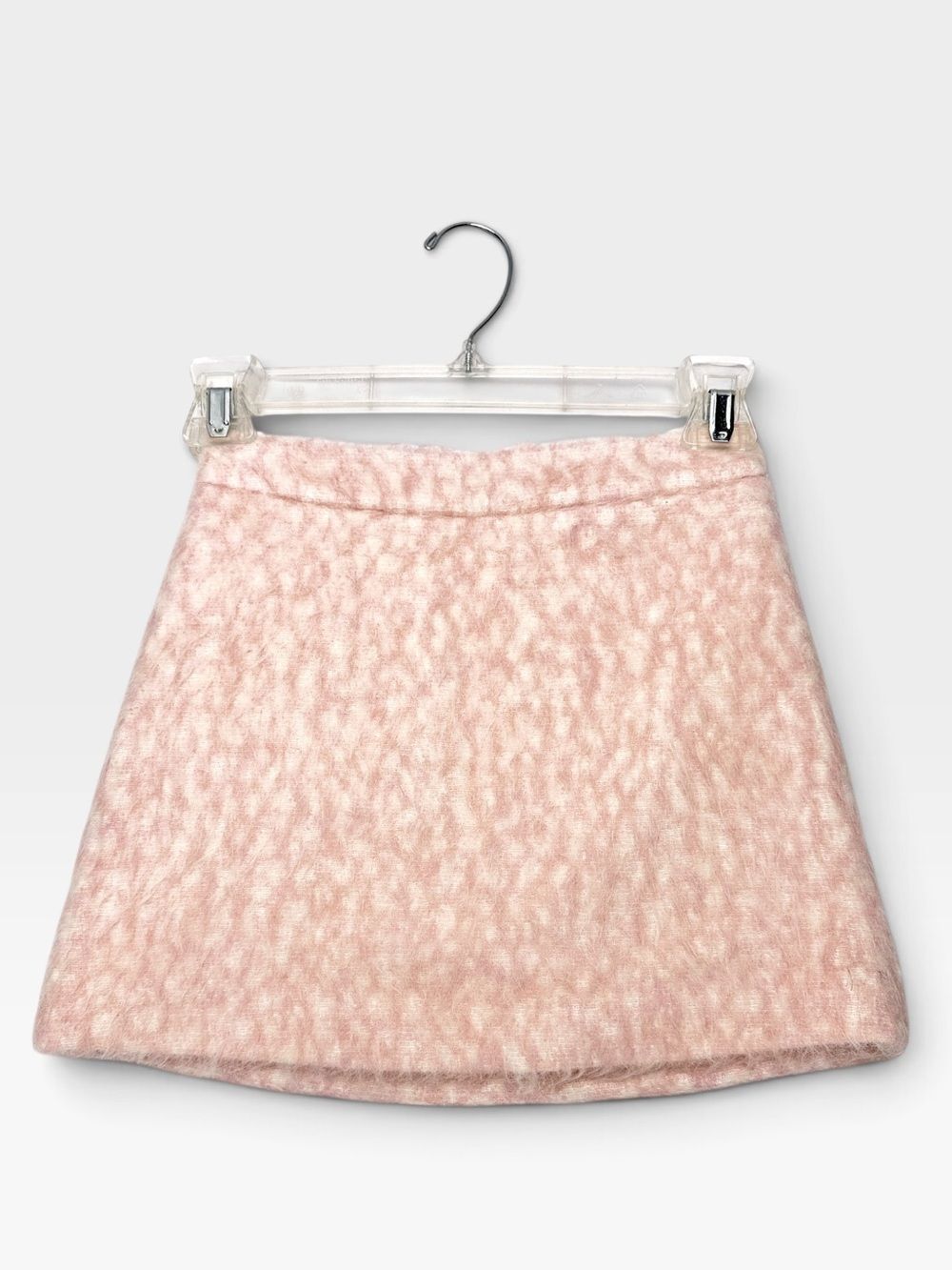 Bonpoint Girls' Fuzzy Mini Skirt Pink Wool Blend size 10